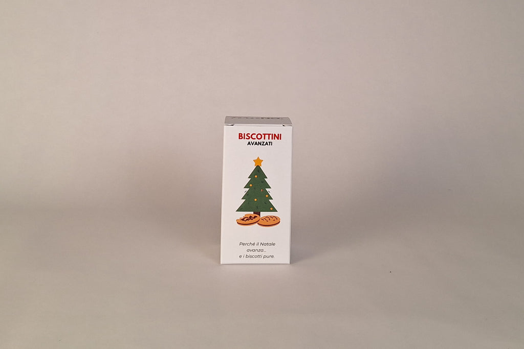 Scatola Biscottini Avanzati Forse.No, regalo di Natale divertente con biscotti Loison.