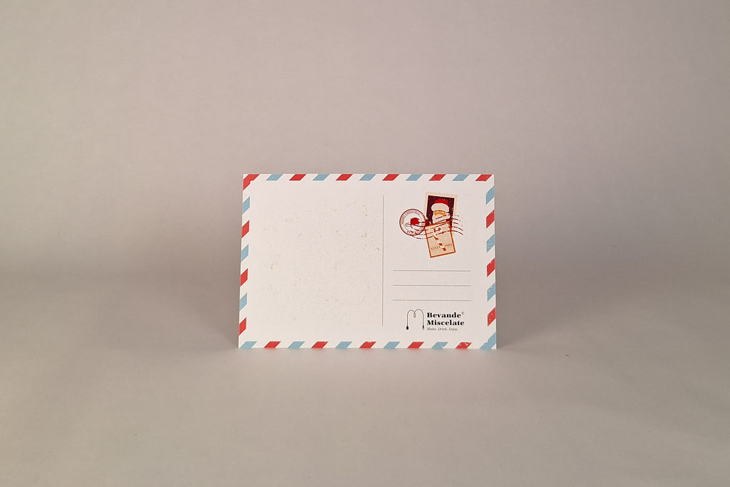 Cartolina di Natale formato A6 fronte-retro con busta coordinata