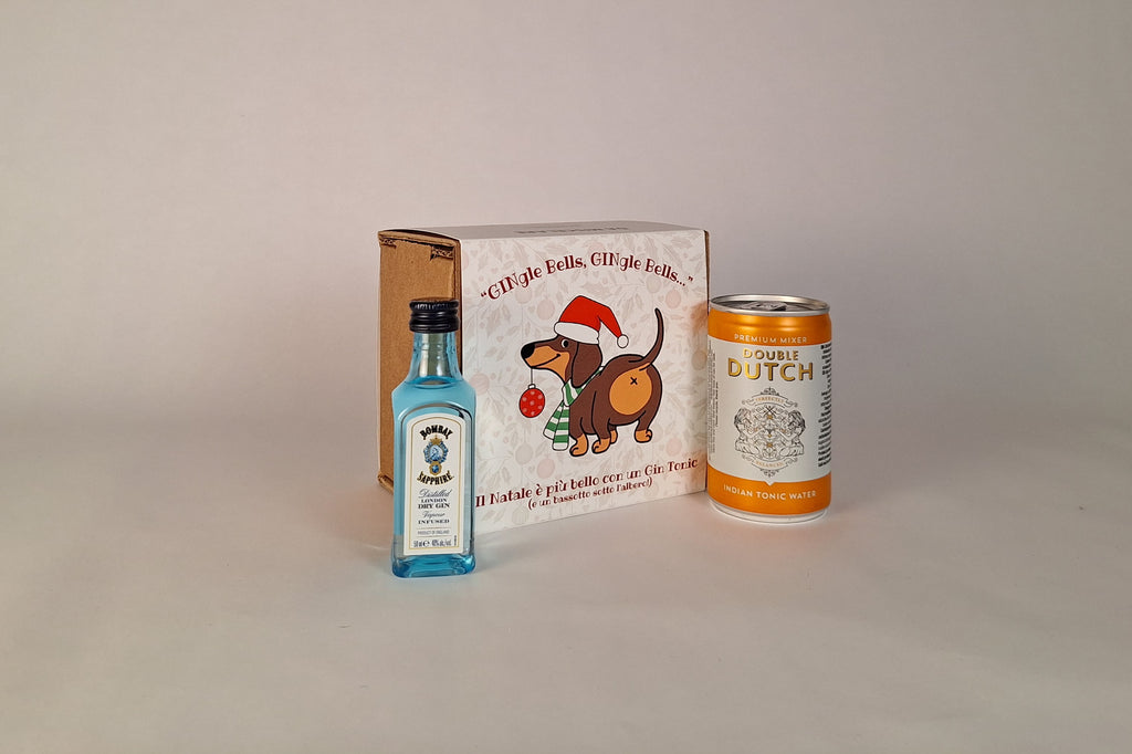Kit cocktail natalizio per brindisi a casa – Edizione Bassotto