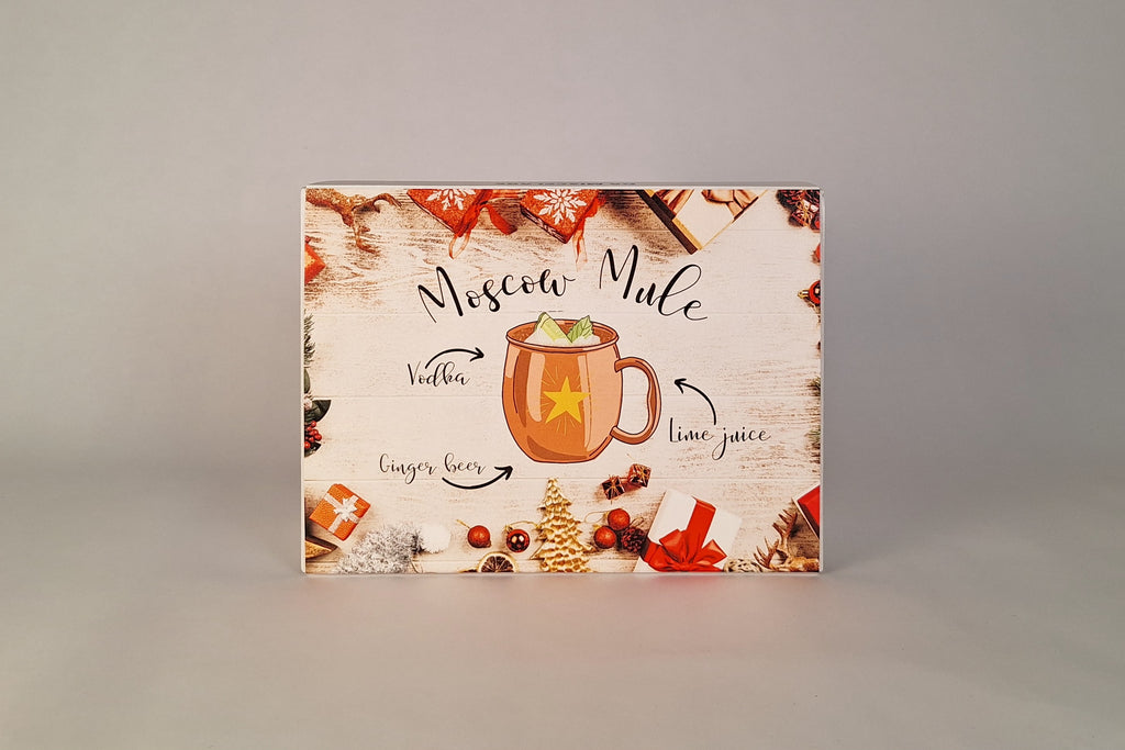 Kit Moscow Mule Natalizio – confezione regalo con tutto il necessario per preparare il cocktail