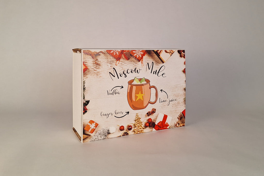 Kit Moscow Mule Natalizio confezionato come regalo originale di Natale