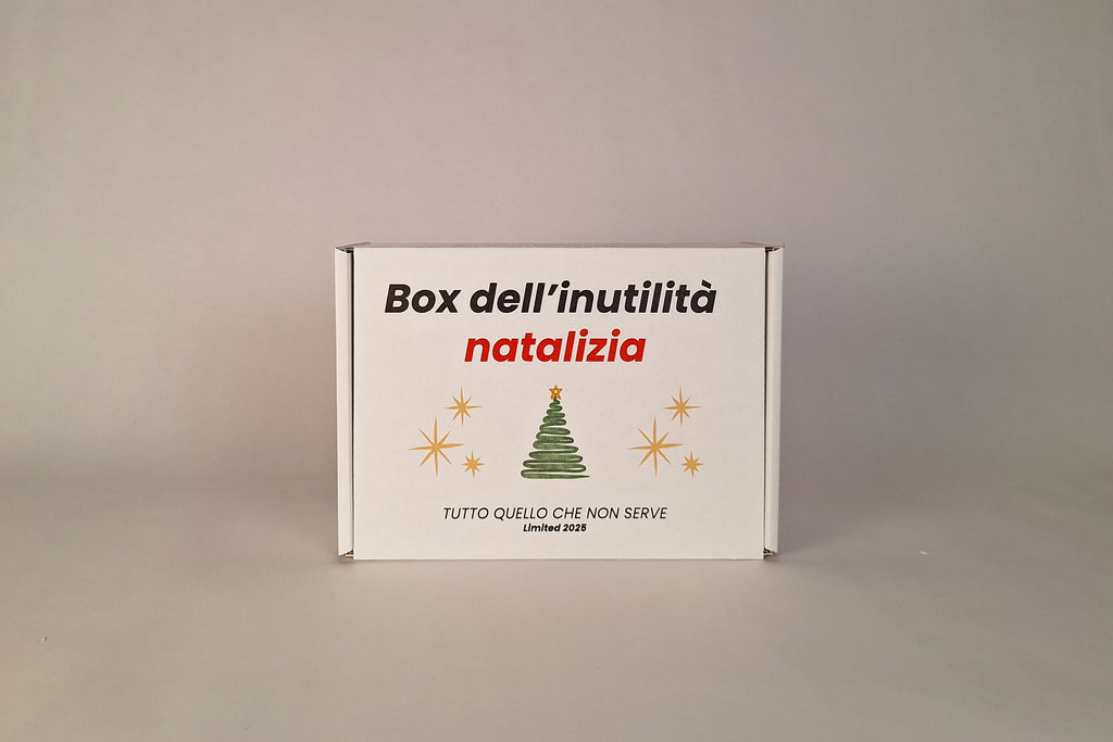 Confezione regalo simpatica per natale con tre prodotti completamente inutili