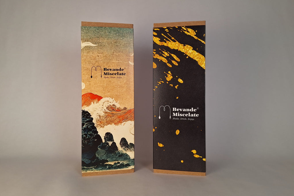 Bottiglia di sake Junmai Daiginjo Heiwa shuzo con confezione regalo Bevande Miscelate a tema giapponese.