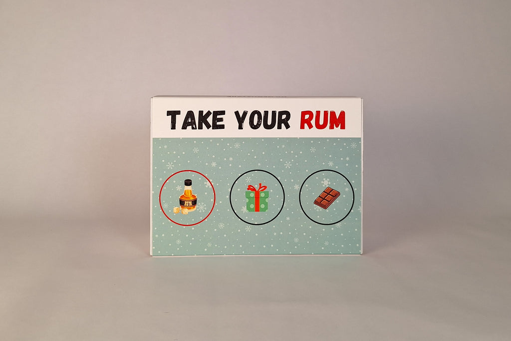 Take Your Rum Natalizio – Box degustazione rum mignon con cioccolato e calice