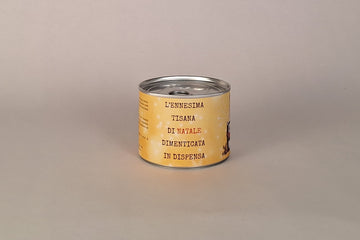 Latta “L’ennesima tisana natalizia dimenticata in dispensa”, idea regalo di Natale divertente e ironica.