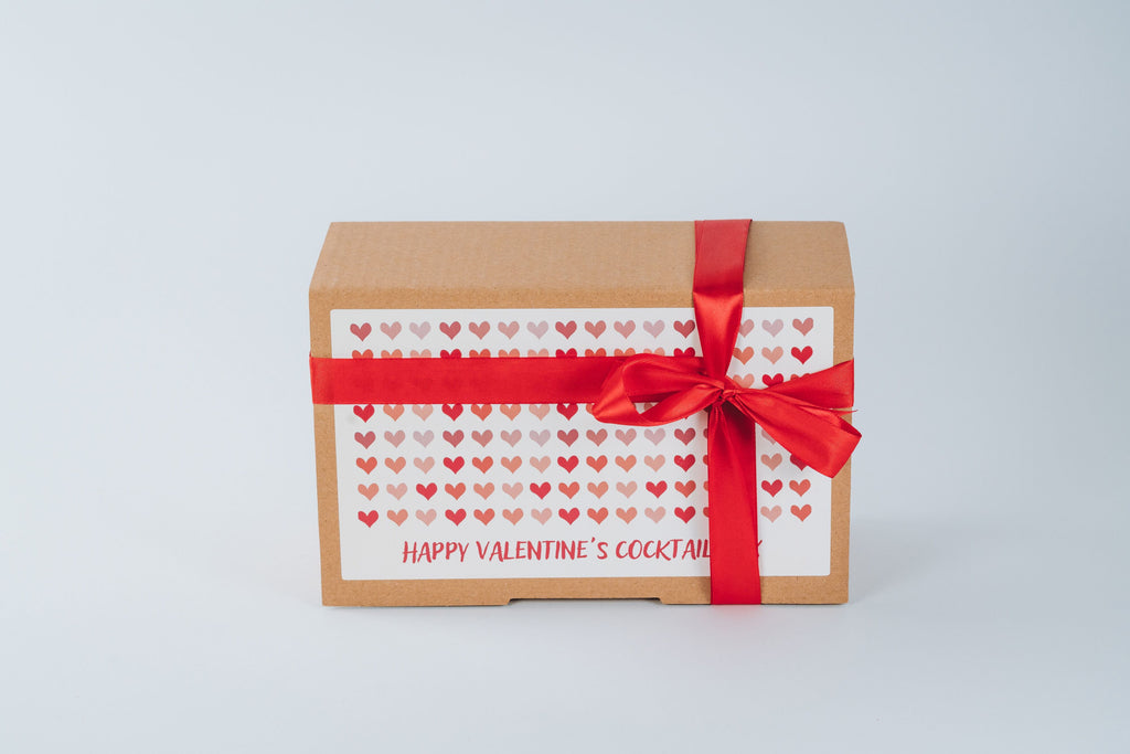 Happy Valentine’s Cocktail Box Bevande Miscelate – kit romantico per San Valentino