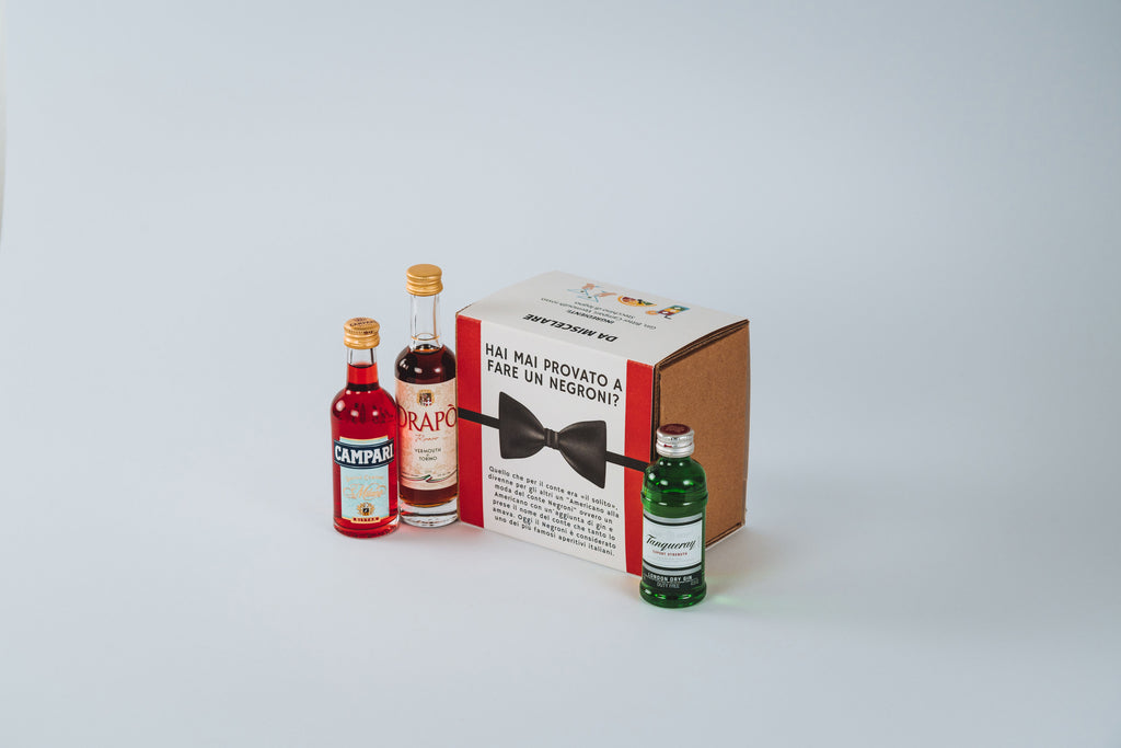 Cocktail Kit Negroni elegante per regalo o degustazione