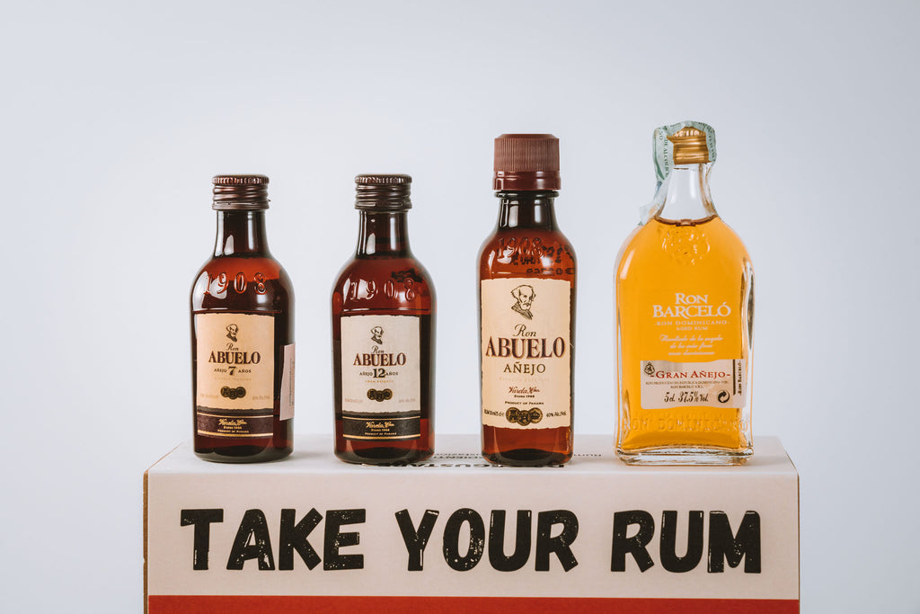 tris di rum mignon per confezione regalo originale come degustazione natale